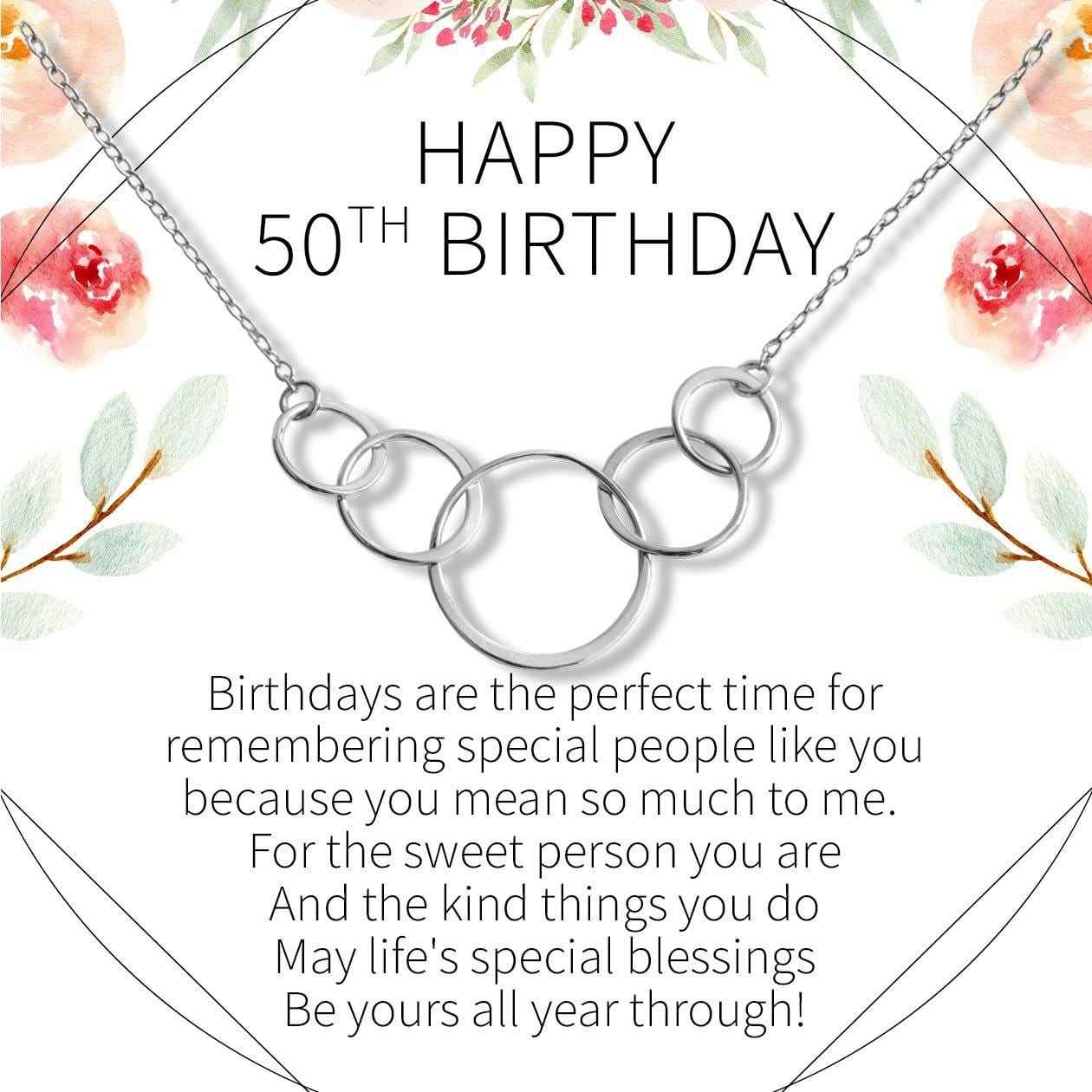 50th Birthday Necklace