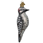 Old World Christmas Vintage Hairy Woodpecker Ornament - hand-blown glass Christmas tree ornament (view 3)
