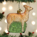 Old World Christmas Vintage Doe Ornament - hand-blown glass Christmas tree ornament
