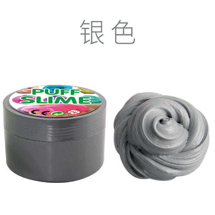 Cotton PUFF SLIME DIY slime mud clay mud stabby decompression vent toys factory outlet - Cindi Book