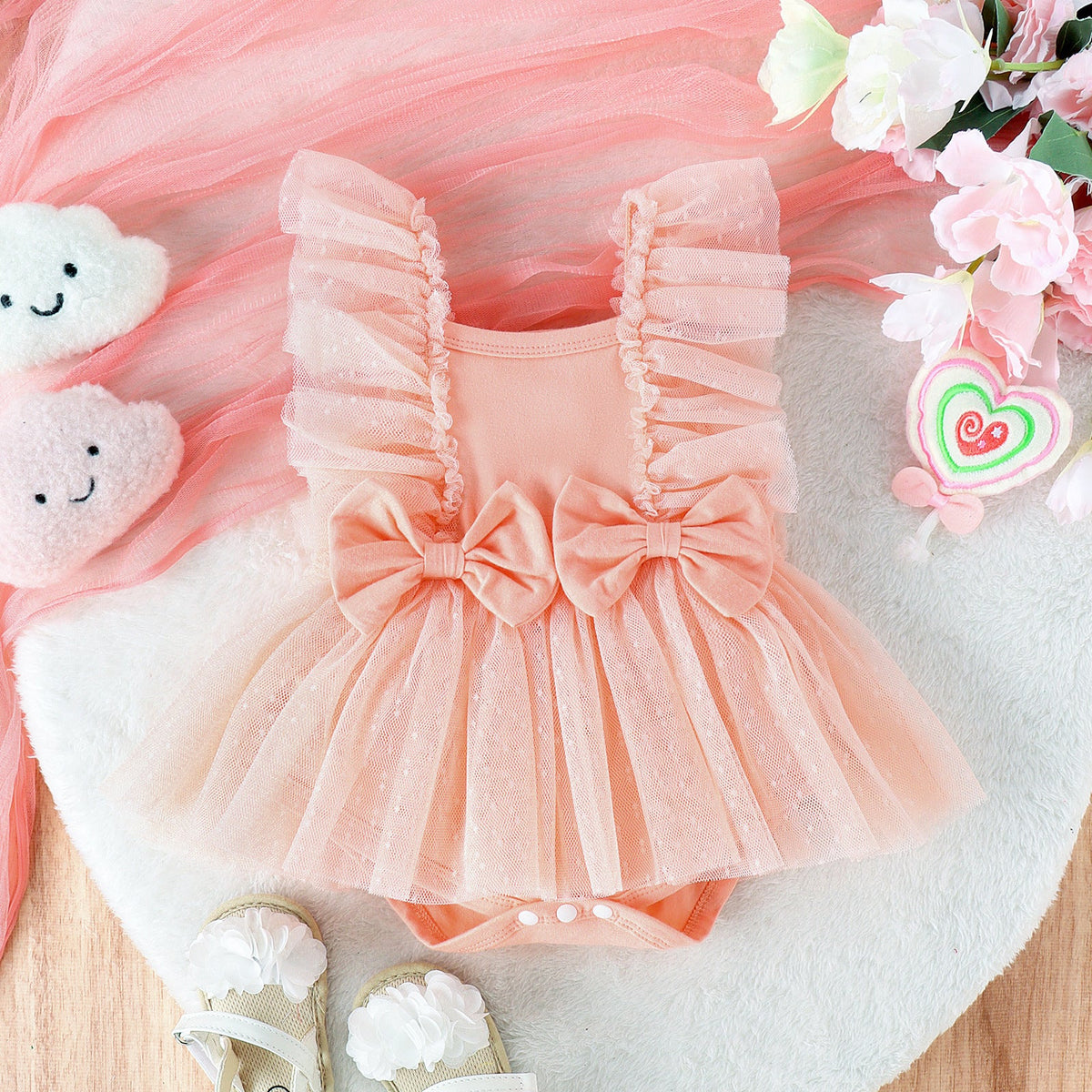 Jumpsuit Baby Net Skirt Princess Poris Dress Baby Skirt Baby Body Pants Jumpsuit - Cindi Book