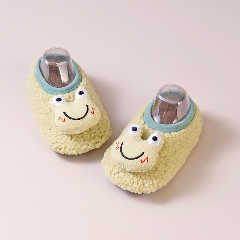 Non-slip Floor Socks For Kids Warm Fleece-lined And Extra-thickperfect As Your Little Ones First Pair Of Shoe - Cindi Book