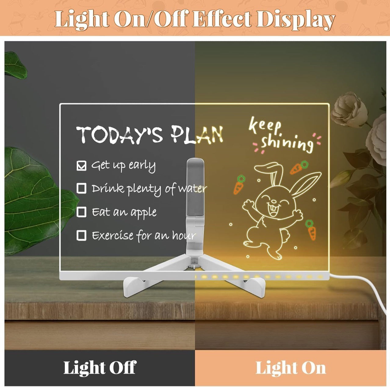 Acrylic Creative Desk Lamp Writing Light Board - Cindi Book