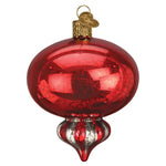 Old World Christmas Red Peppermint Reflection - hand-blown glass Christmas tree ornament (view 4)