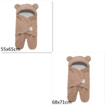 Lamb Plush Sleeping Bag Newborn Baby Swaddling Quilt - Cindi Book