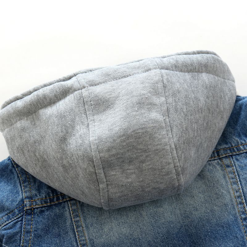 Boys and Children Washed Soft Denim Jacket