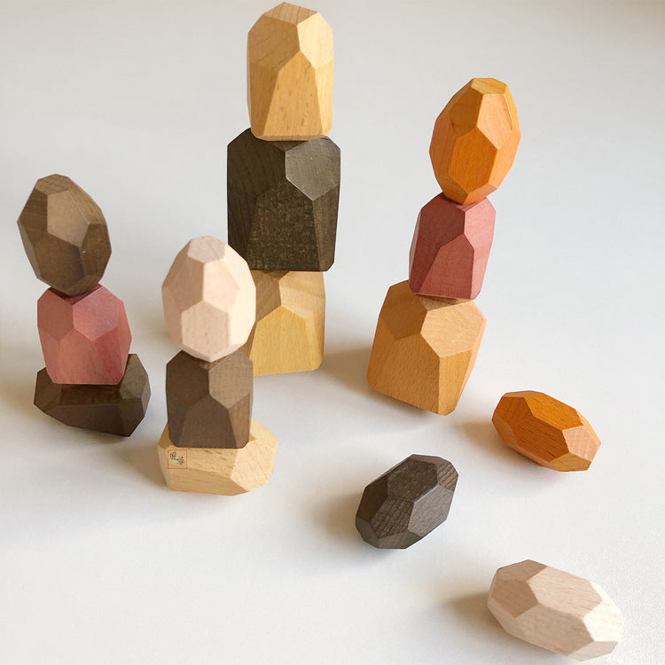 Colored Stones Jenga Colored Boys And Girls Simulation Stones - Cindi Book