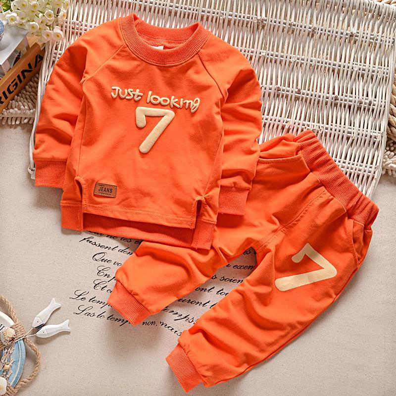 Baby cotton long-sleeved trousers two-piece suit - Cindi Book