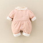 Girls' Baby Cute Jumpsuit Thickened Outer Wear Days Warm In Late Autumn - Cindi Book