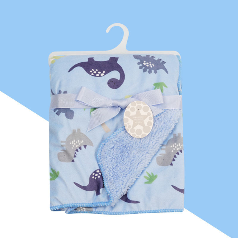 Babies' Woolen Blanket Baby Double Layer Super Soft Plush Blanket - Cindi Book