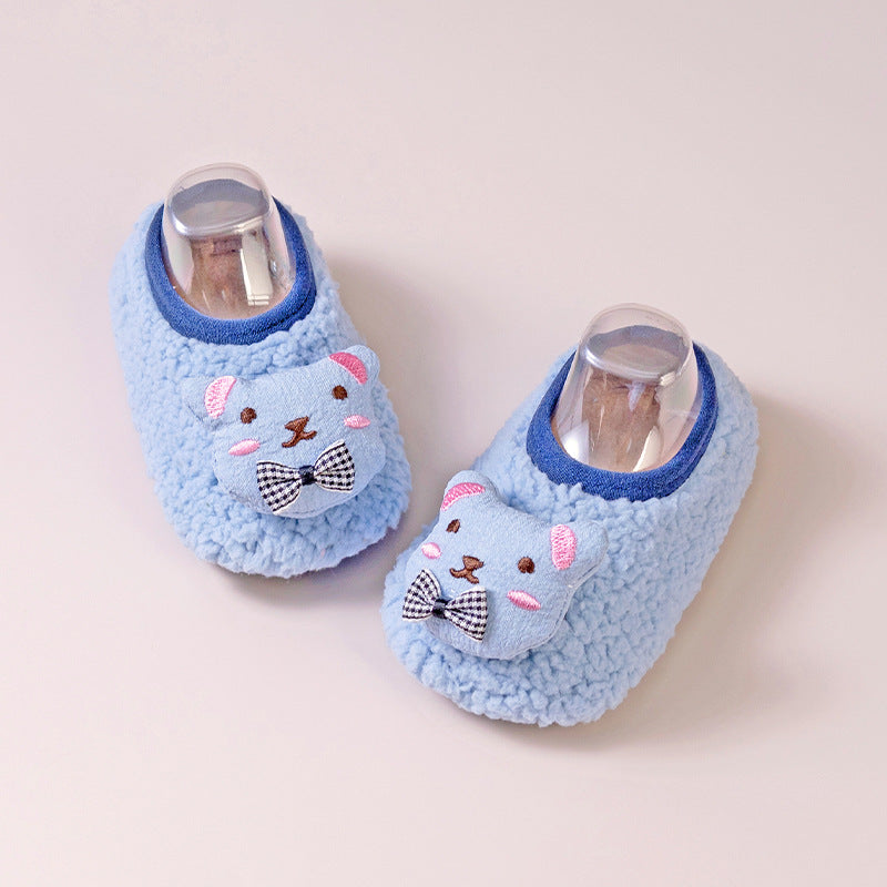 Non-slip Floor Socks For Kids Warm Fleece-lined And Extra-thickperfect As Your Little Ones First Pair Of Shoe - Cindi Book