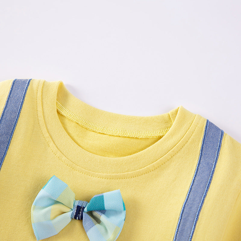 Cute Cotton Embroidered Short-Sleeve T-Shirt For Kids - Cindi Book
