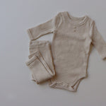 New Baby Long-sleeved Pit Strip Romper  Pants Suit - Cindi Book