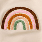 Children's Four-color Towel Embroidery Rainbow Long-sleeved Shirt Fake Drawstring Trousers Two-piece Set - Cindi Book