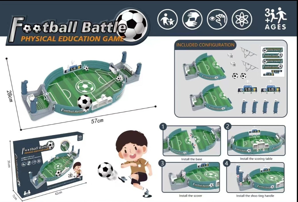 Children's Educational Double Competitive Large Football Station - Cindi Book