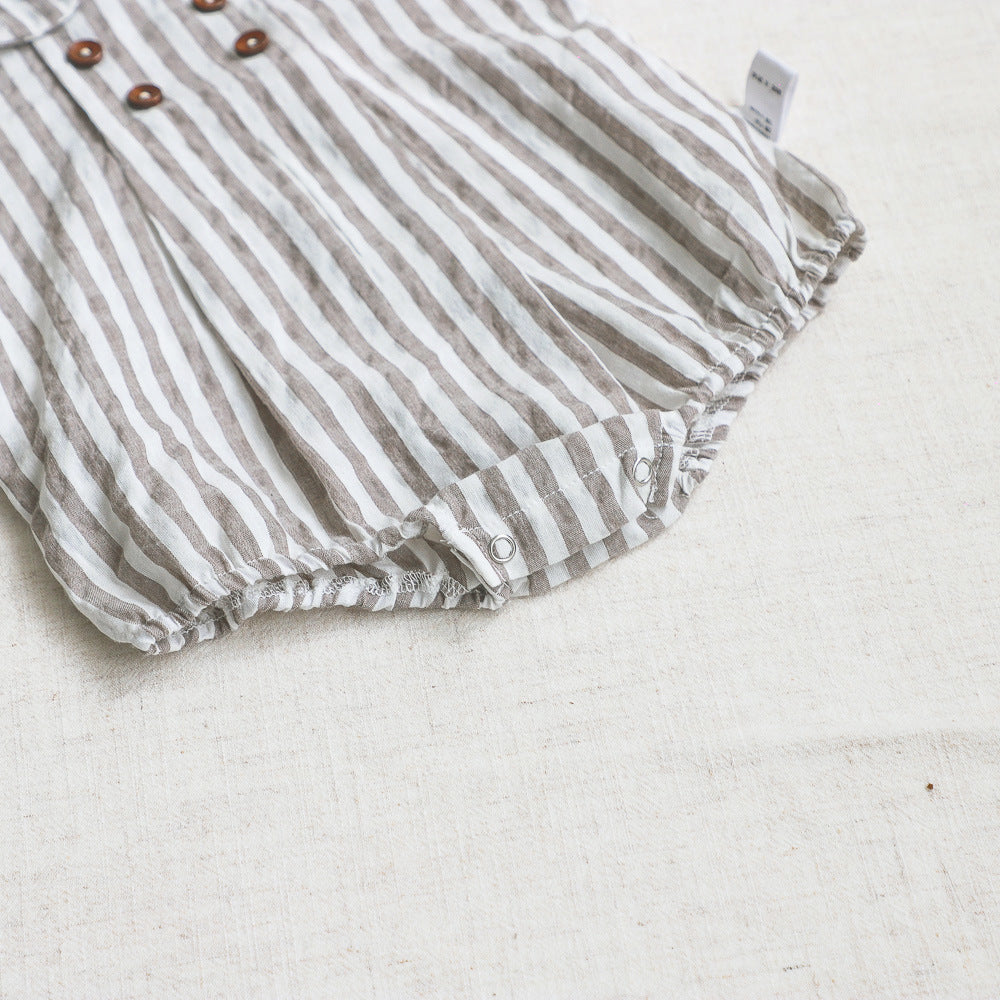 Girls' Short Sleeved Blouse Collar Jumpsuit - Cindi Book