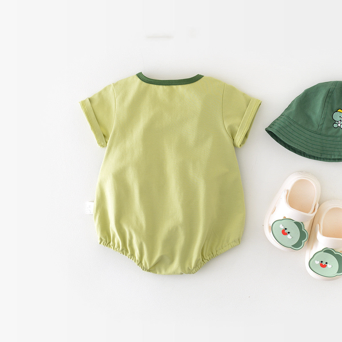 Cartoon Dinosaur Full Moon Jumpsuit For Infants And Young Children Going Out - Cindi Book