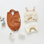 New Baby Girl Baby Knitted Strap Jumper - Cindi Book