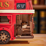 Rolife London Tour Bus Car 3D Wooden Puzzle Model Toy Teens Birthday Gift - Cindi Book