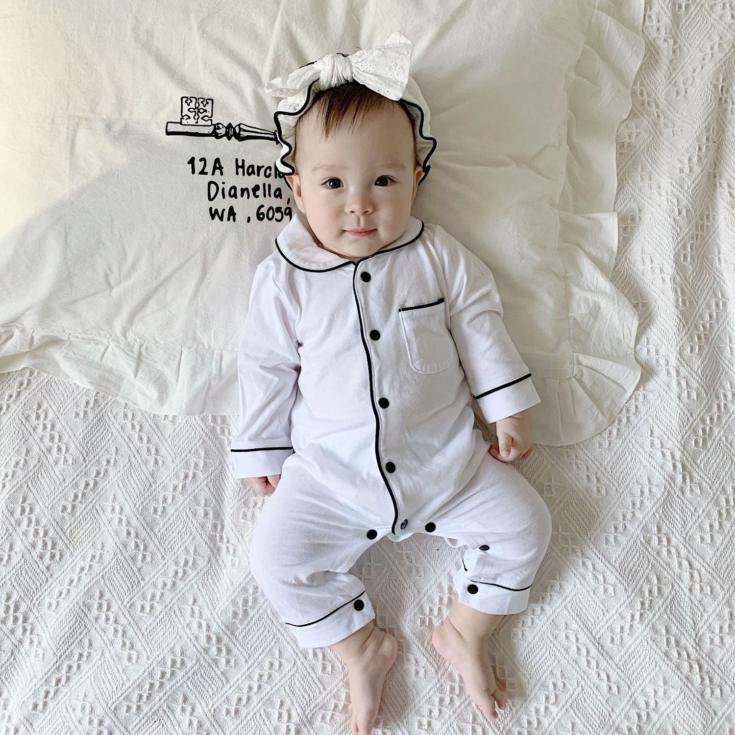 Baby pajamas solid color baby onesies kids clothes - Cindi Book