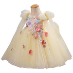 Girls' Applique Dress Children Bow Children's Mesh Sleeveless Premium Tulle Tutu Super Fairy - Cindi Book