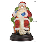 Old World Christmas Santa Checking His List Light - hand-blown glass Christmas tree ornament (view 5)