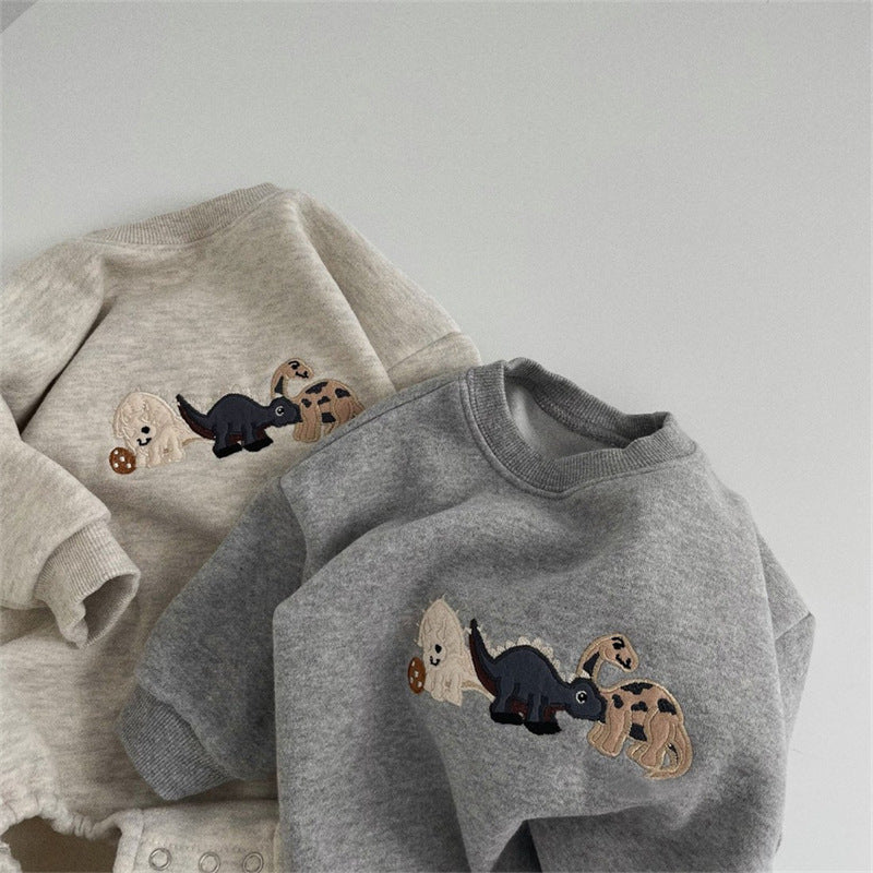 Ins Infant Toddler Korean Style Winter Clothes Jumpsuit - Cindi Book