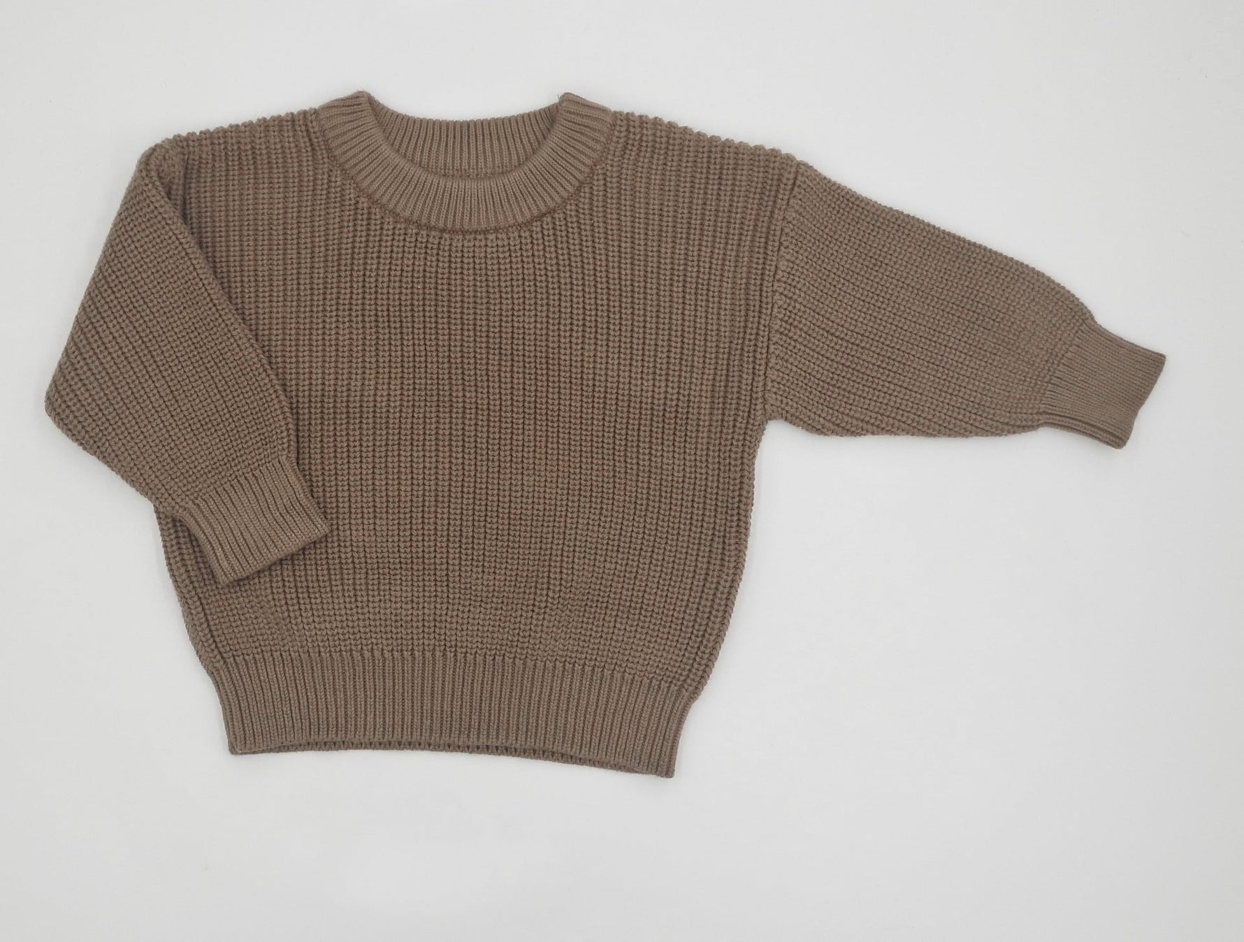 Infant Toddler Cotton Knitted Round Neck Base Sweater - Cindi Book