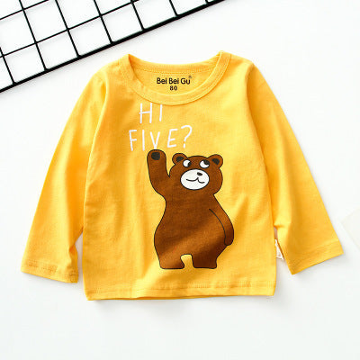 Cartoon children's long sleeve t-shirt bottoming shirt - Cindi Book