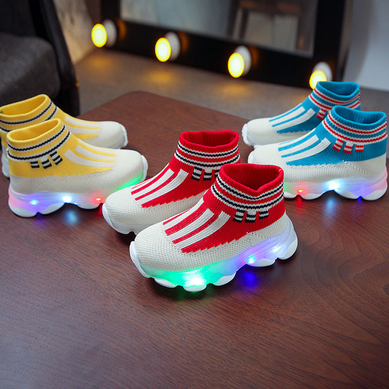 Children's LED light breathable sneakers - Cindi Book