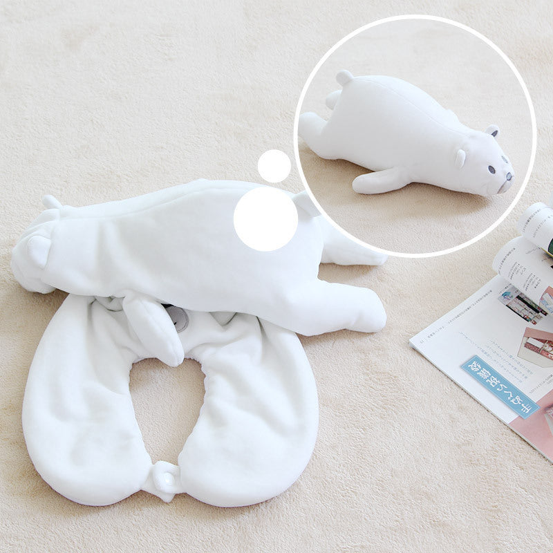 Soft Pillow Penguin U-Shaped Sleep Protection Neck Pillow Home Office Nap Body Pillows Travel Car Adult Cute Pillows - Cindi Book
