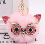 Lovely Owl Plush Doll Kids Favors Fur Ball Key Chain - Cindi Book