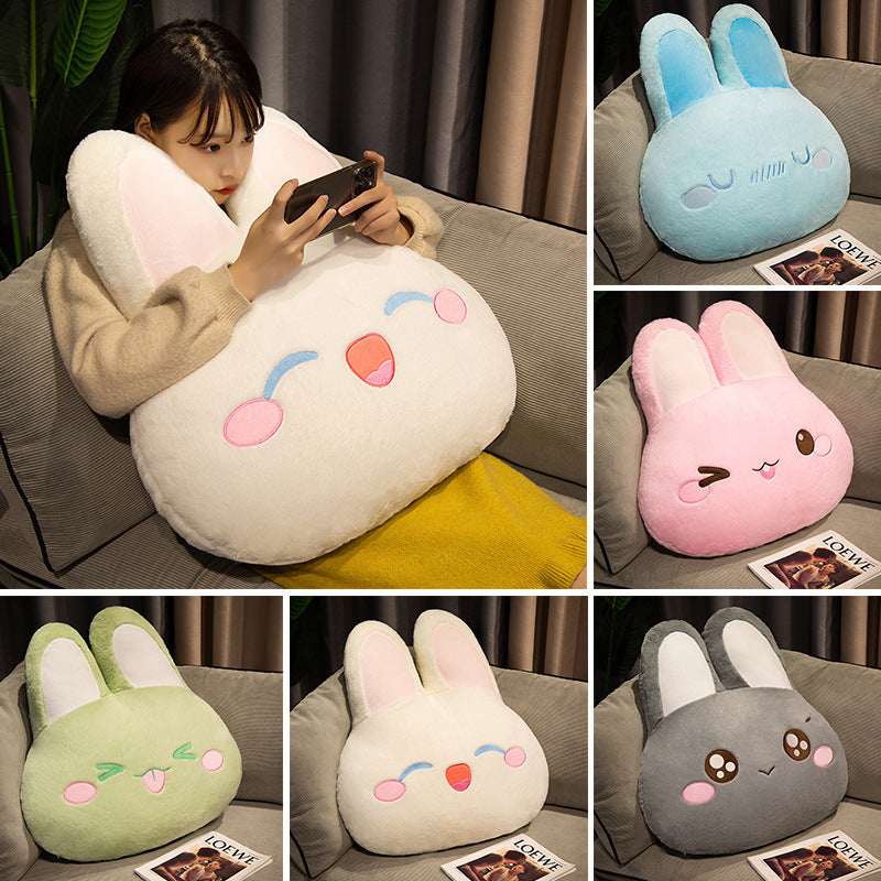Warm Hand Rabbit Pillow Plush Toy - Cindi Book