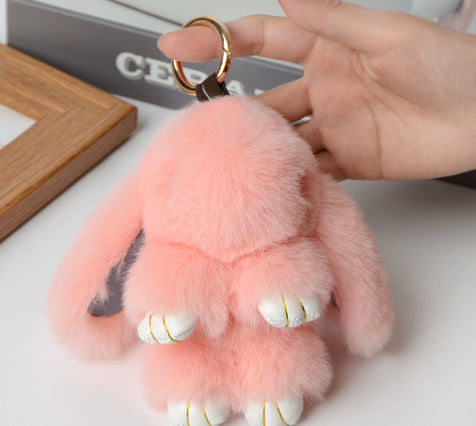 Fashionable Cotton Cute Rabbit Keychain Pendant - Cindi Book