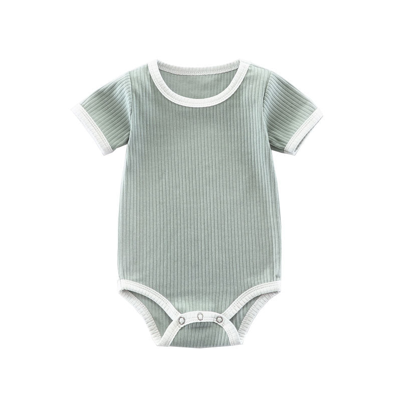 Summer Romper Baby Wrapping Clothes Pit Strip Ribbed Baby Onesie - Cindi Book
