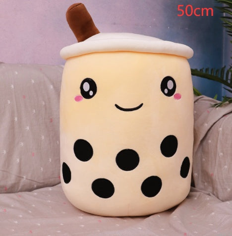 Cute Fruit Drink Plush Stuffed Soft Strawberry Milk Tea Plush Boba Tea Cup Toy Bubble Tea Pillow Cushion Kids Gift - Cindi Book
