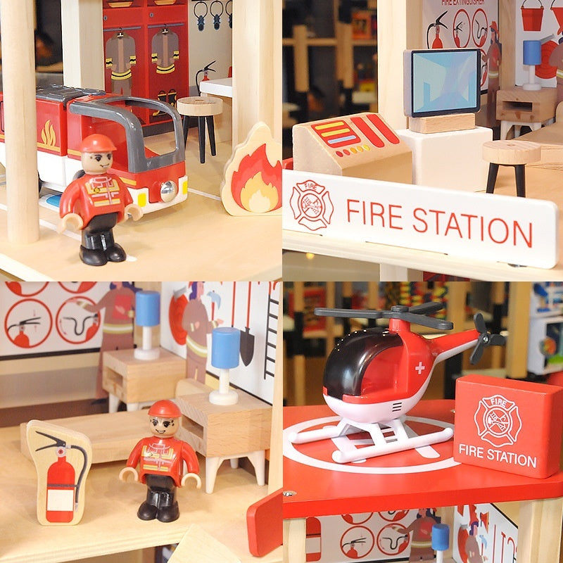 Role Play House Police Fire Department Educational Children's Toys Suit - Cindi Book