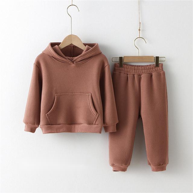 Children Clothes Kids Suit Warm Sweater Girl Fleece Hoodies - Cindi Book