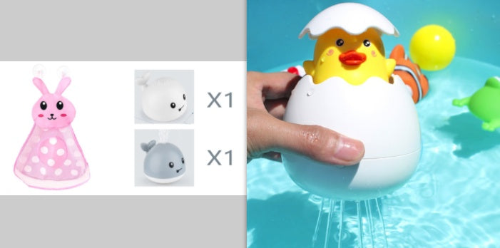 New Baby Bathroom Bath Electric Induction Whale Spray Small Toy - Cindi Book