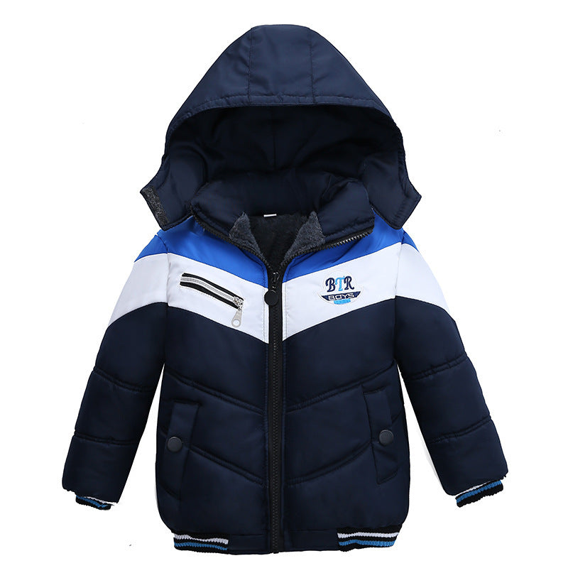 Long Sleeved Hooded Padded Jacket For Boys - Cindi Book