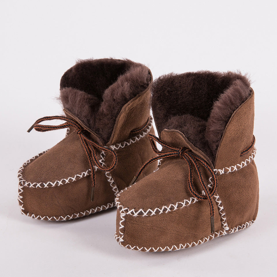 Warm soft sole baby walking shoes non slip boots - Cindi Book