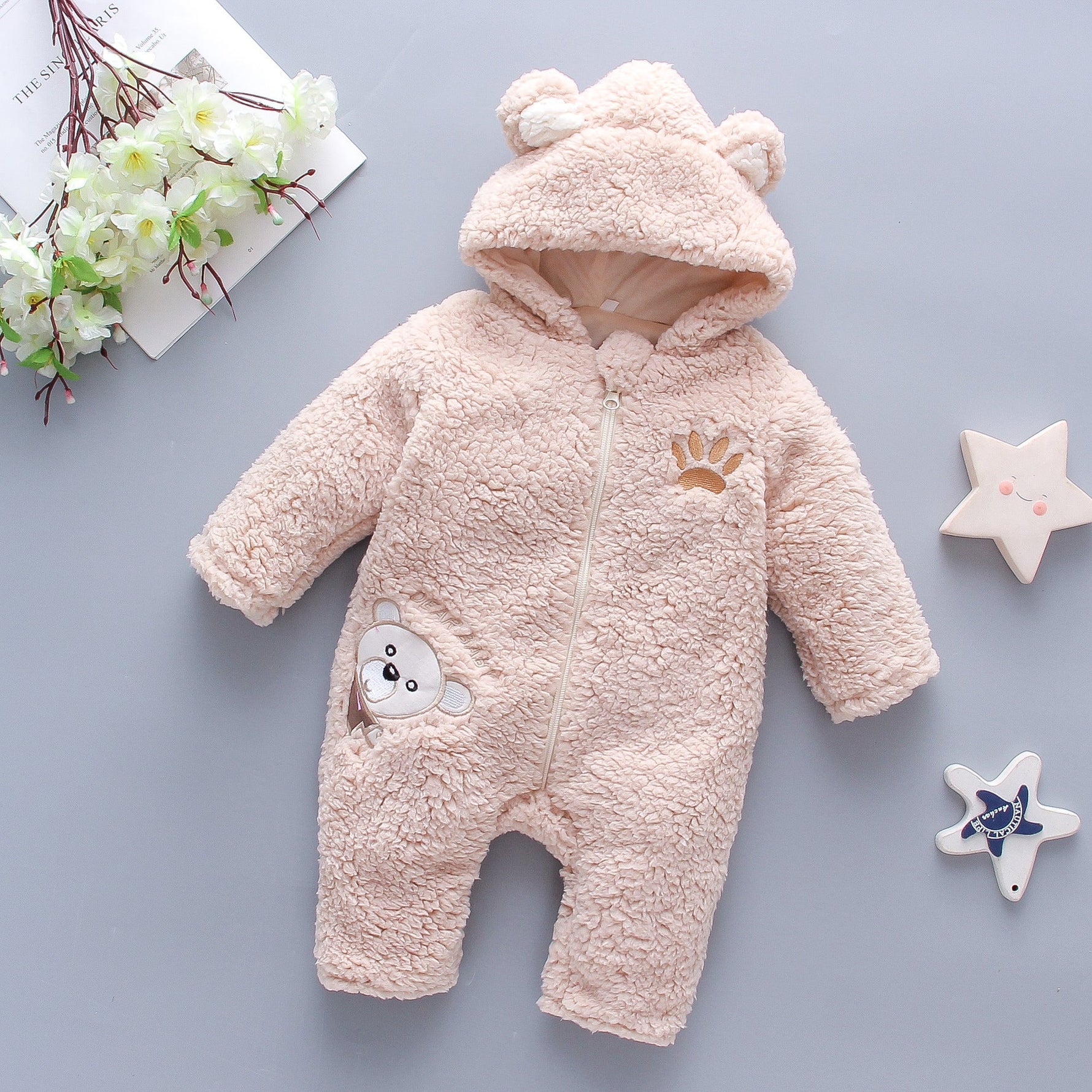 Winter Baby Boy Girl Romper Cotton Clothes - Cindi Book
