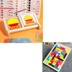 Building Block House Geometric Shape Spatial Reasoning Puzzle Tabletop Game Toy - Cindi Book