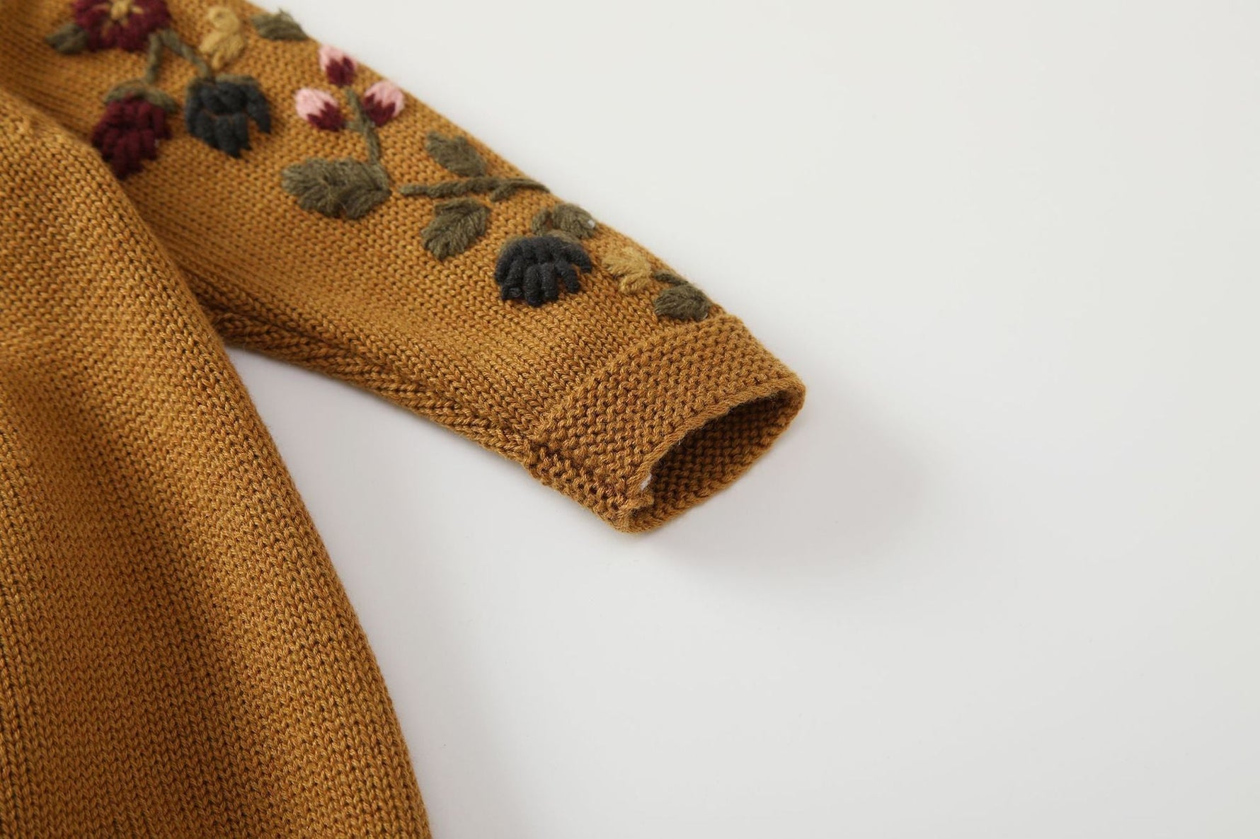 Baby Embroidery Long Sleeve Butt Wrap Clothes Wool - Cindi Book