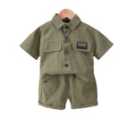 Boys' Short-sleeved Shorts Overall Suit - Cindi Book