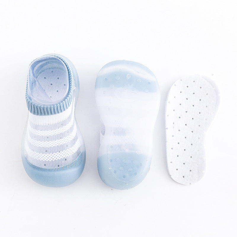 Baby Ice Silk Non-slip Socks Shoes Soft Bottom Breathable - Cindi Book