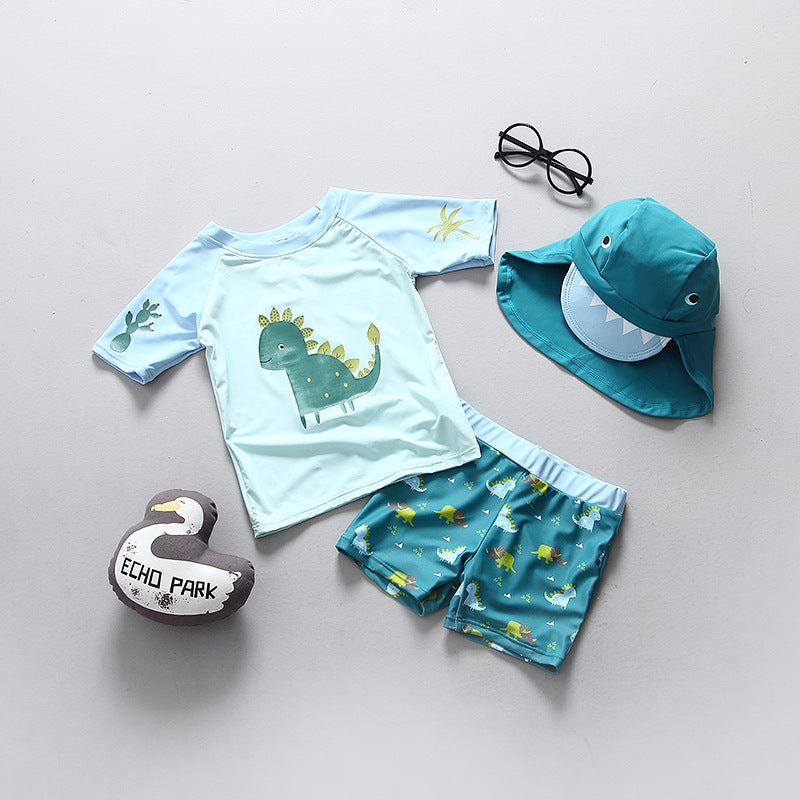 Kids Swimsuit Children Swimming Suit for Boys UPF50 Dinosaur UV Swimwear Boy Baby Bathing Suit Child Swimsuits Rashguard Clothes - Cindi Book