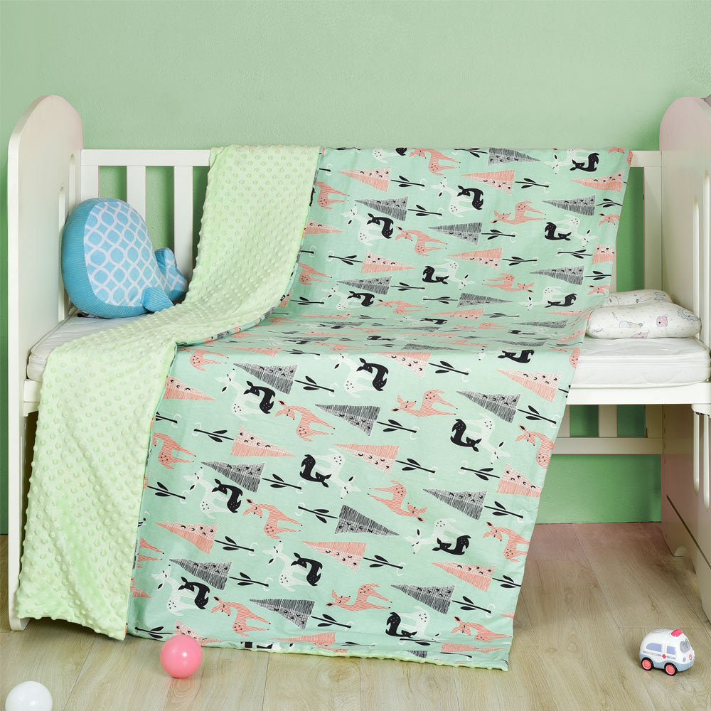 Cotton cartoon baby blanket, baby comfort peas blanket - Cindi Book