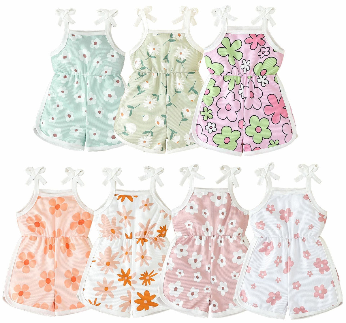 Summer New Girls' Jumpsuit Printed Sling - Cindi Book