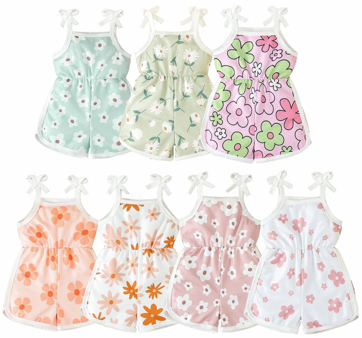 Summer New Girls' Jumpsuit Printed Sling - Cindi Book